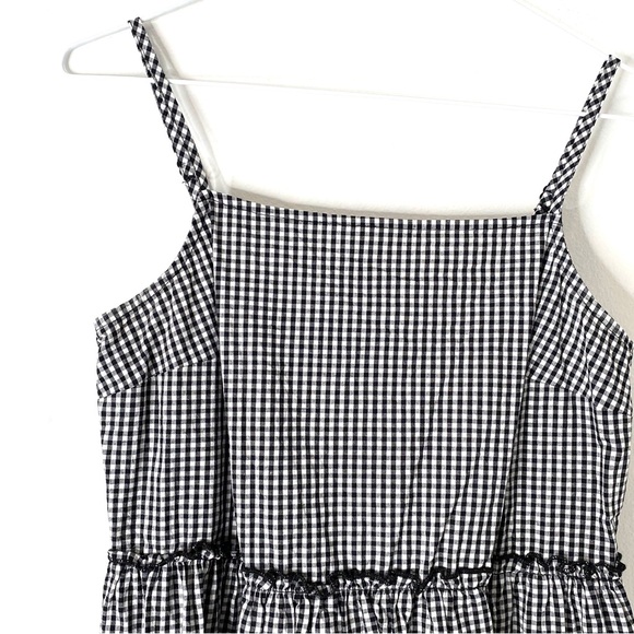 Urban Renewal Black White Gingham Plaid Mini Dress - Picture 2 of 10